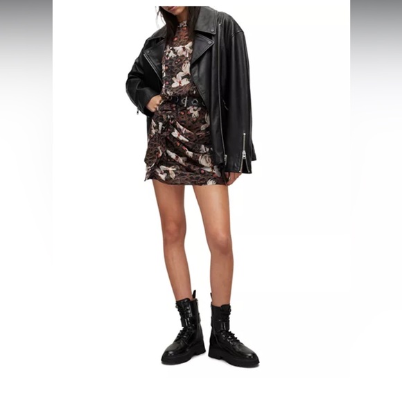 NWT All Saints Hali Alessandra Mini Dress size 4 - Picture 7 of 11